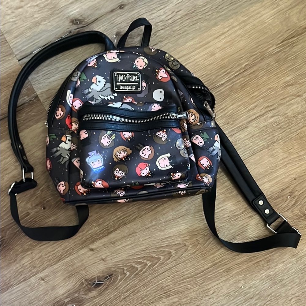 Loungefly Harry Potter Character Backpack - Black and Multicolor